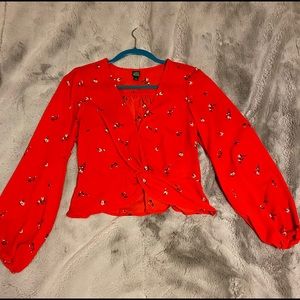 Target Wild Fable Women’s Medium Kimono Crop Top